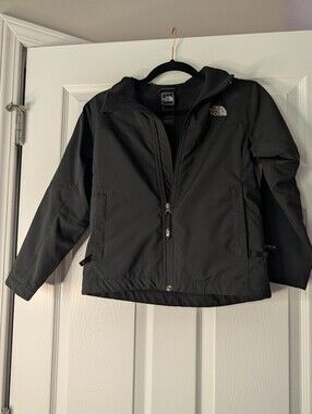 The North Face Boys Small Apex Bionic Black Softshell Fleece Lined Jacket